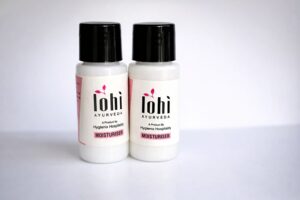 Ayurvedic hotel moisturiser bottle – Hygienix Hospitality guest room toiletries