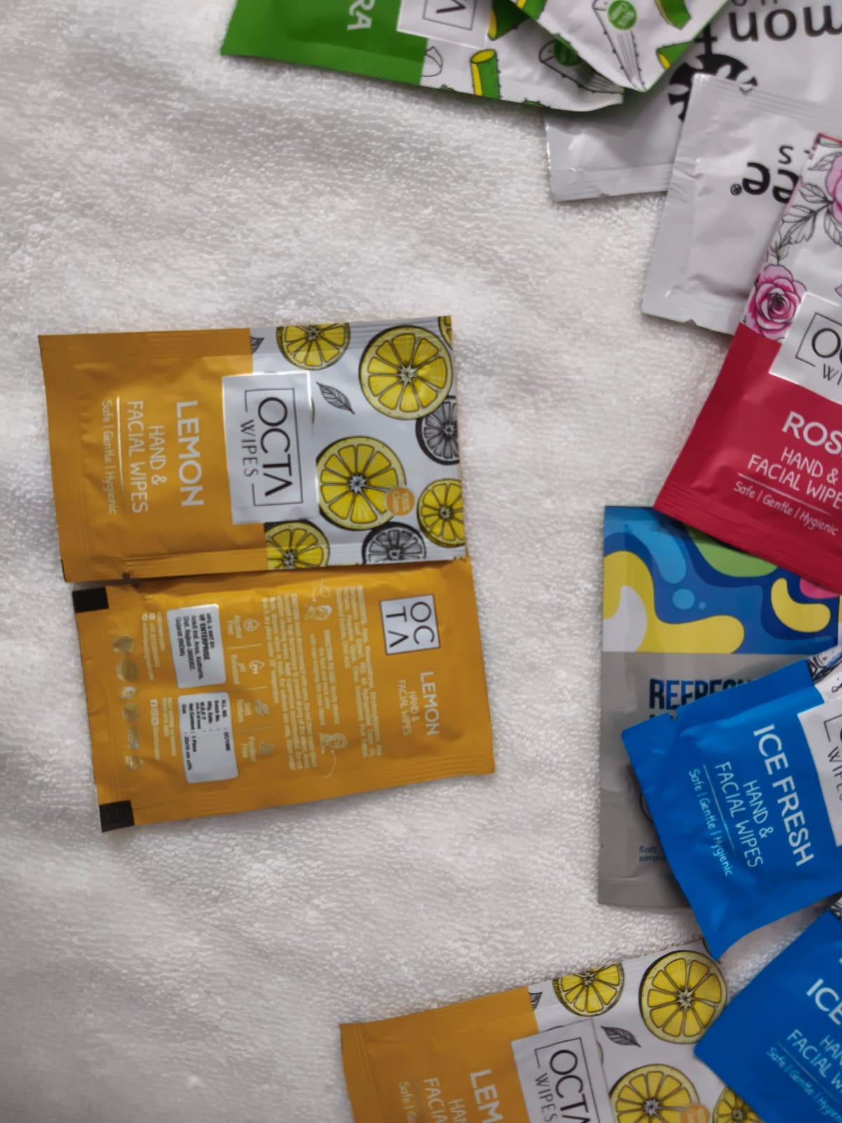 Compact travel friendly wet wipes sachet for hygiene on the go